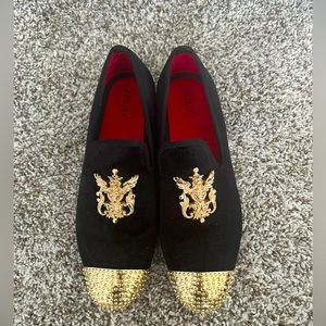 Jitai Mens Loafers Black SZ 10